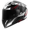 Foto: FF811 VECTOR II C GRID integraalhelm Wit-Rood