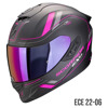 Foto: EXO 1400 EVO II CARBON AIR MIRAGE Integraalhelm Mat Zwart-Roze