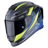 Foto: EXO-R1 Evo Carbon Air Runner Integraalhelm Zwart-Blauw-Fluor