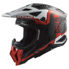 Foto: MX703 X-FORCE C FIRESKULL MX helm Rood-Wit