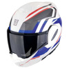 Foto: Exo-Tech Evo Furio Systeemhelm Wit-Rood-Blauw