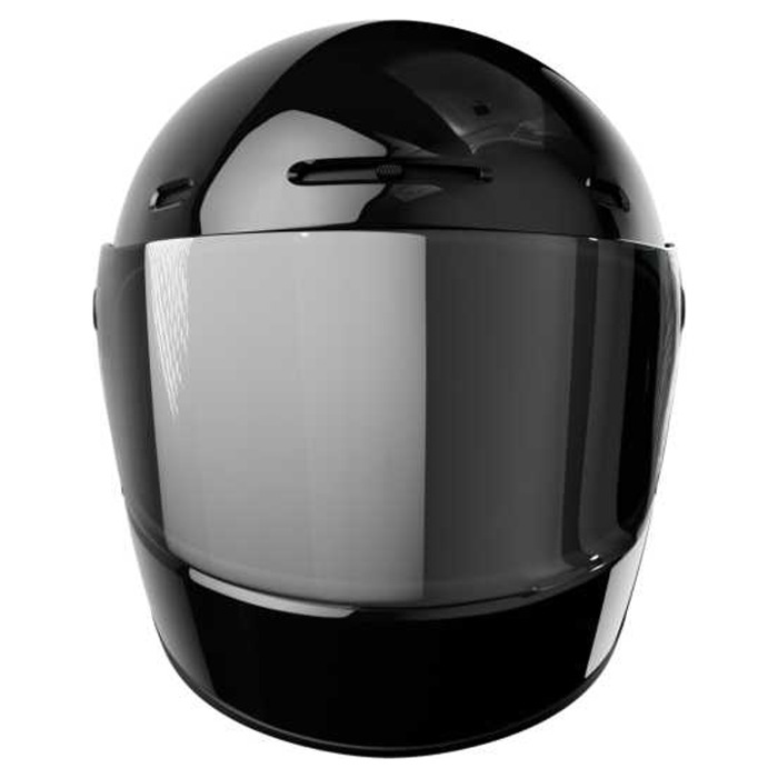 Foto: JD/One Glossy Black Integraalhelm