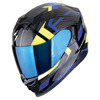 Foto: EXO-520 EVO AIR SENSUS Integraalhelm Zwart-Blauw-Fluor