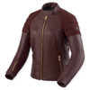 Foto: London Ladies Leren Motorjas Aubergine