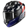 Foto: Skwal i3 US Flag Integraalhelm Blauw-Rood