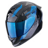 Foto: EXO-1400 EVO II Carbon Air Platted Integraalhelm Zwart-Blauw