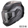 Foto: EXO-TECH EVO PRO COMMUTA Systeemhelm Mat Zwart-Zilver