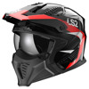 Foto: OF606 Drifter Triality Helm Zwart-Rood